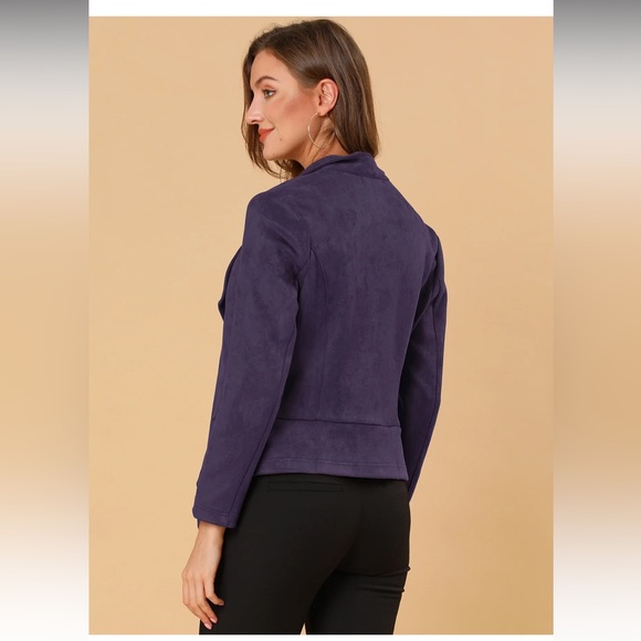 Allegra K Women's Purple Blazer - Picture 4 of 9